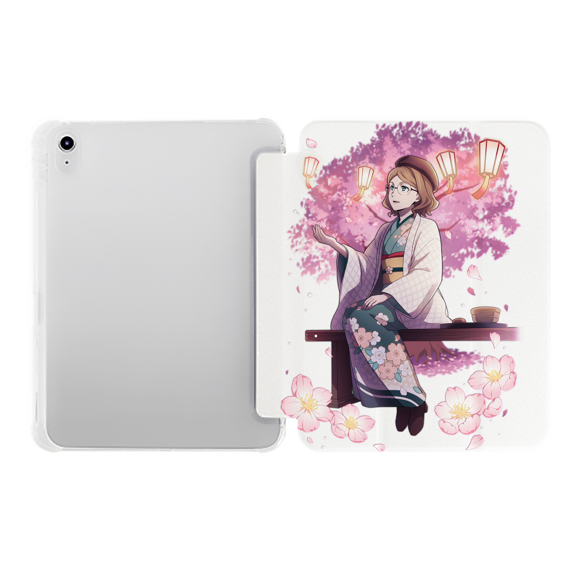 （画像用） 文豪ストレイドッグス Bungo Stray Dogs IPad ケース ペン収納付き 三つ折りスタンド PUレザー×シリコン 対応機種9.5/10.5/10.9インチ
